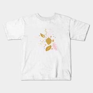 Fall Foliage in Pine Green Kids T-Shirt